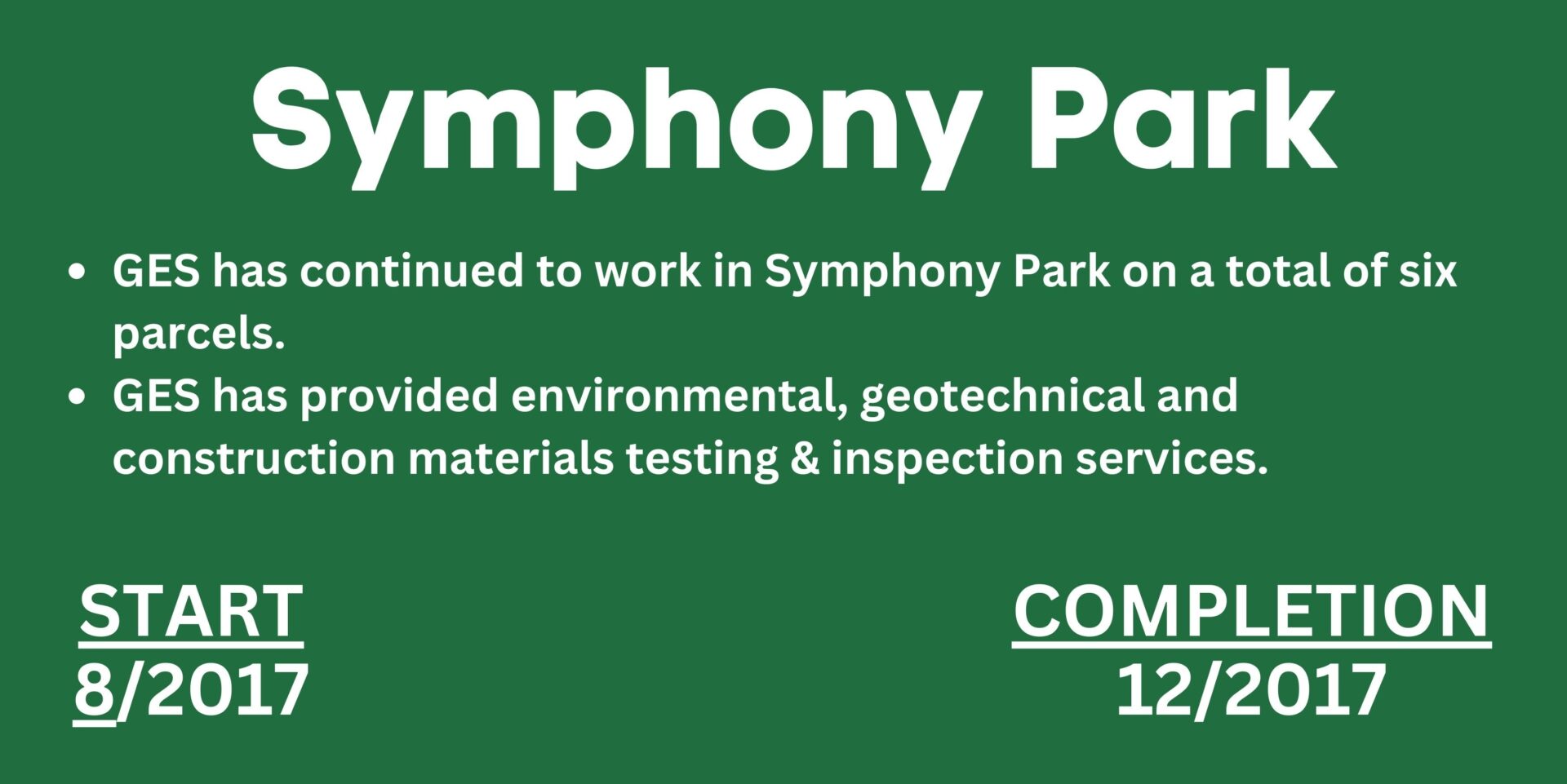 Symphony Park B & L - GES West